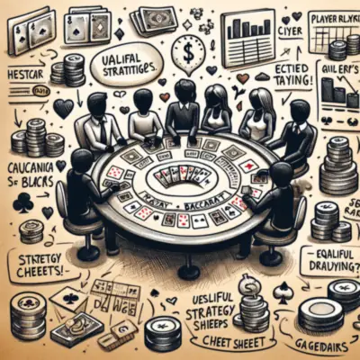Online Baccarat gaming table interface