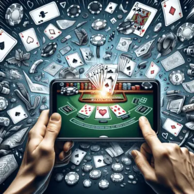 Online Blackjack gameplay screenshot