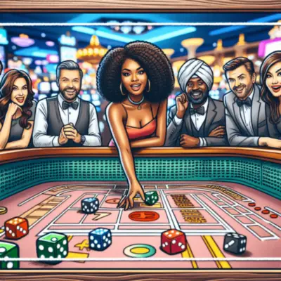 Craps online casino game digital layout