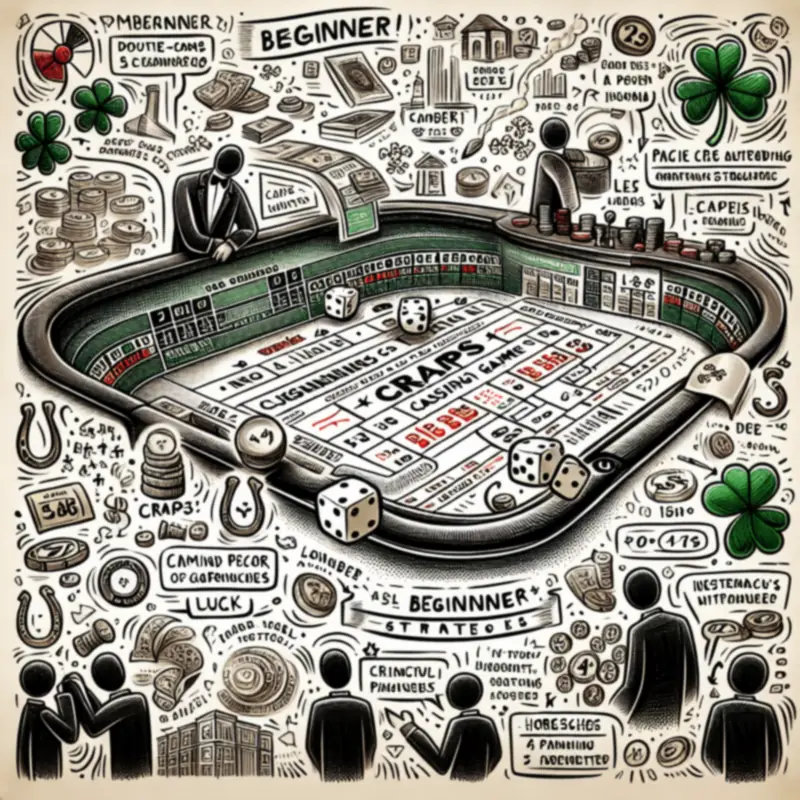 Craps dice rolling action in online casino