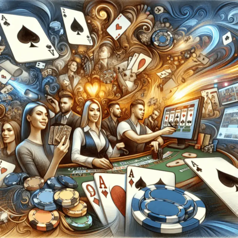 Live dealer hosting a Live-Blackjack game in an online casino setting